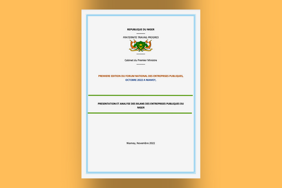 Première édition du FORUM NATIONAL DES ENTREPRISES PUBLIQUES : Présentation et analyse des bilans des Entreprises Publiques du Niger