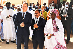 Inauguration officielle du nouvel immeuble appelé « Maison de l’Uranium » à Niamey.